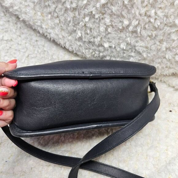 Vintage Coach Lewiston Dark Blue Made in USA Leather Bag‎ - Picture 7 of 13